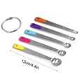 thumbnail image 2 of 5 Stainless Steel Baking Powder Measuring Spoons Pepper Flour Teaspoons with Clear Graduations Kitchen Gadget Home Supplies, 2 of 9