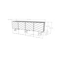 thumbnail image 2 of Nexera Runway 72-inch TV Stand, 2 of 5