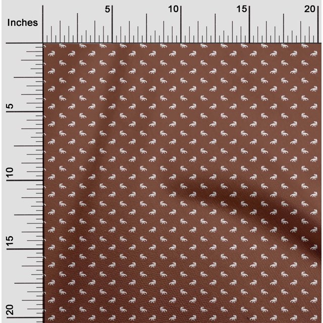 oneOone Polyester Lycra Fabric Dinosaur Animal Printed Craft Fabric BTY 56 Inch Wide
