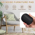 thumbnail image 4 of 3 Inch Rubber Furniture Pads Non-Slip Furniture Coasters Round Anti Skid Caster Cups Black, 8Pcs, 4 of 6