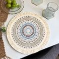 thumbnail image 2 of Light Bohemian Woven Placemat Pad with Tassel Heat Insulation for Kitchen Table and Everyday Use, 2 of 7