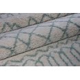 thumbnail image 4 of Ladole Rugs Trellis Synthetic Beautiful Soft Modern Carpet Area Rug in Ivory-Water Green, 4 of 4