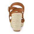 thumbnail image 4 of BLISSFUL STEP Women's Strap Espadrilles Platform Slingback Wedges Sandals, 4 of 7