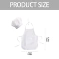 thumbnail image 2 of Ngheia Large White Chef Hat, Adorable Kids Costume Set 1 Piece Toddler Apron with Long Lasting Material Perfect for Cooking Classes and Creative Role Playing Fun, 1*Chef Skirt + 1*Chef Hat, 2 of 7