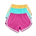 thumbnail image 1 of Timegard 3pc Womens Yoga Short Elastic Waisted Summer Athletic Running Active Sports Shorts Sweatshorts, 1 of 7