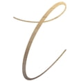 thumbnail image 1 of Unfinished Wood Letter L, Craft Alphabet 4'' Tall Wooden Letter Wall Décor, Bellany Script Font, 1 of 3