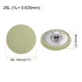 thumbnail image 2 of Unique Bargains 10pcs 28L Fabric Cloth Covered Button 18mm Round Metal Shank Sewing Buttons for Suits Dress Blouses, Light Green, 2 of 5