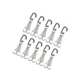 thumbnail image 1 of 10 Pcs Piquets de Tente Ancre de Terrasse Chevilles Ressort Boucle Ancre de Tente de Terrasse Accessoires pour Extérieur Noir, 1 of 9