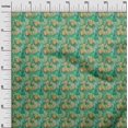 thumbnail image 3 of oneOone Silk Tabby Sea Green Fabric Abstracts Sewing Craft Projects Fabric Prints By Yard 42 Inch Wide, 3 of 5