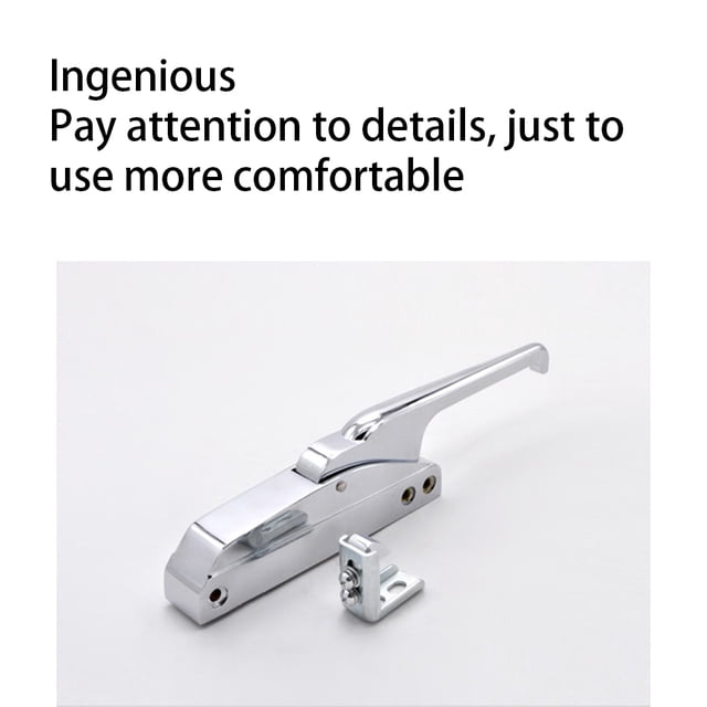 Ruiboury Zinc Alloy Fridge Door Handle Portable Detachable Replacement Kitchen Restaurant Refrigerator Oven Cabinet Pull Hardware Type 2 with Key