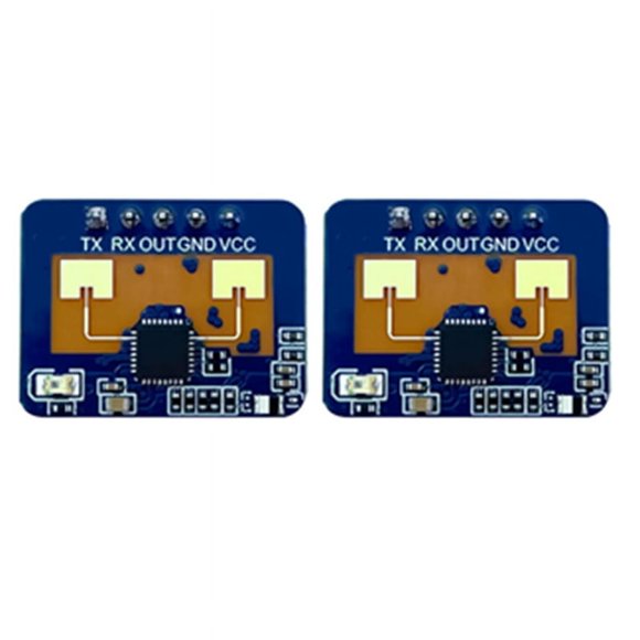 2Pcs 24G MmWave HLK-LD2410C Human Presence Radar Sensor Motion Detection Module,2 x Sensor Module(Due to different product batches, the appearance , which does not affect the use)