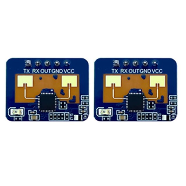 2Pcs 24G MmWave HLK-LD2410C Human Presence Radar Sensor Motion Detection Module,2 x Sensor Module(Due to different product batches, the appearance , which does not affect the use)