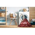 thumbnail image 2 of Ahgly Company Tapis d'Intérieur Rectangulaire Transitionnel Lavable à la Machine, Rouge Pamplemousse, 5 Pieds x 8 Pieds, 2 of 7