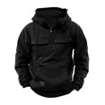 thumbnail image 1 of QIPOPIQ Sweat à Capuche Décontracté pour Hommes avec Poches Zippées Sweat à Manches Longues Sport Veste à Capuche en Solde, 1 of 6