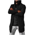 thumbnail image 2 of Lekwk Sweater Cardigan for Men Long Sleeve Midi Length Cardigans Casual Loose Plus Size Sweater Jacket Fall Winter Solid Color Warm Sweaters, 2 of 4
