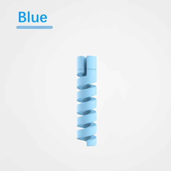 Enrouleur de Câble en Silicone en Spirale 5 Pcs, Housse de Protection de Câble de Données RRJ, Enrouleur de Câble de Chargement en Silicone en Spirale, Organisateur de Cordon de Chargeur de Téléphone, Protecteur de Fil de Chargement Durable pour Appareils Android,