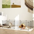 thumbnail image 2 of PawHut Cage pour Cochon d'Inde Bricolage pour Usage Intérieur Ou Extérieur, Noir, 2 of 10