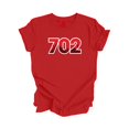 thumbnail image 1 of 702 Las Vegas Nevada USA Area Code City Skyline Gift - Unisex T-Shirt - Inspired X, 1 of 1