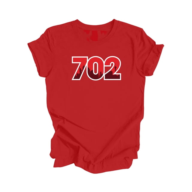 702 Las Vegas Nevada USA Area Code City Skyline Gift - Unisex T-Shirt - Inspired X