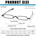 thumbnail image 4 of Viseng 2 Pack Slim Mini Metal Reading Glasses Compact Lightweight Portable Readers with Glasses Case for Reading Case +2.0, 4 of 4