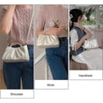 thumbnail image 4 of TFixol Elegant Purple Cloud Bag with Pearl Handle and Adjustable Strap for Versatile Use, 4 of 6