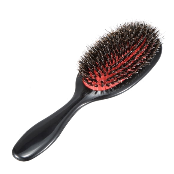 Amdohai Brosse à Cheveux Ovale en Poils de Sanglier et Nylon - Peigne Palette Antistatique Massage du Cuir Chevelu Outil de Soins Capillaires