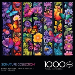 Buffalo Games - Collecte de la signature - Fleurs et Flyers - 1000 Puzzle de puzzle en pièces