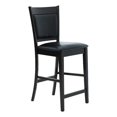 thumbnail image 1 of Coaster Jaden Upholstered Faux Leather Counter Height Stools in Black, 1 of 4