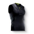 thumbnail image 2 of Storelli BodyShield Sleeveless Undershirt | Protective Soccer Base Layer | Lightweight Compression Top | Padded Chest and Rib Protection | Black | Small, 2 of 4