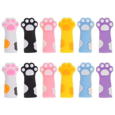 Miangastore Pencil Caps Cover Pen Topper Assorted Color Pencil 12Pcs 1.3x0.6x0.5in