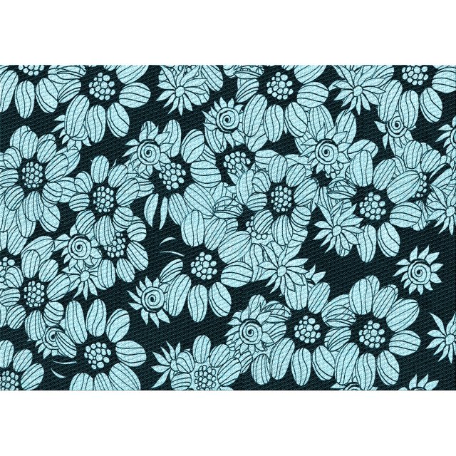 Ahgly Company Machine Washable Indoor Rectangle Transitional Blue Lagoon Blue Area Rugs, 8' x 10'