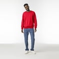 thumbnail image 3 of Gildan Men's Fleece Crewneck Sweatshirt, Red Large, 3 of 6