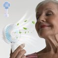thumbnail image 1 of Boovnll Portable Fan, Adjustable 3 Speed USB Rechargeable Fans Lightweight Compact Handheld Fan for Outdoor, Travel, Camping, Vacation, Summer Gift, Mini Fan - Fan, 1 of 6