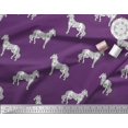 thumbnail image 2 of Soimoi Modal Satin Fabric Horse Block Print Sewing Fabric Yard 42 Inch Wide, 2 of 3