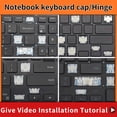 thumbnail image 1 of Replacement Keycap Key cap Hinge for Dell Inspiron 15 Gaming 7566 7567 5570 5770 5775 5575 7570 7577 Keyboard 2 Keycap and Hinge, 1 of 5