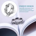 thumbnail image 3 of Couple Rings Rotatable Beer Opener Bottle Opener Rings 2Pcs/4Pcs Fashion Couple Rings Stainless Steel Ring Rotatable Bottle Opener Party Ring Versatile Beer Bottle Openers, 3 of 7
