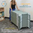 thumbnail image 4 of ECR4Kids Cozy Cot Trolley, Lightweight Mobile Cot Storage Cart for School, Kids Nap Cot Storage Rack, 4 of 6