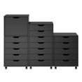 thumbnail image 2 of Winsome Halifax 3Pc Multi Drawer Storage Cabinet Set Black Finish, 2 of 10