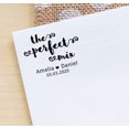 thumbnail image 3 of Printtoo Personalized Violet Self Inking Wedding Favor Rubber Heavy Duty Stamp The Perfect Mix Round Custom&nbsp;Stamper-40 mm, 3 of 6