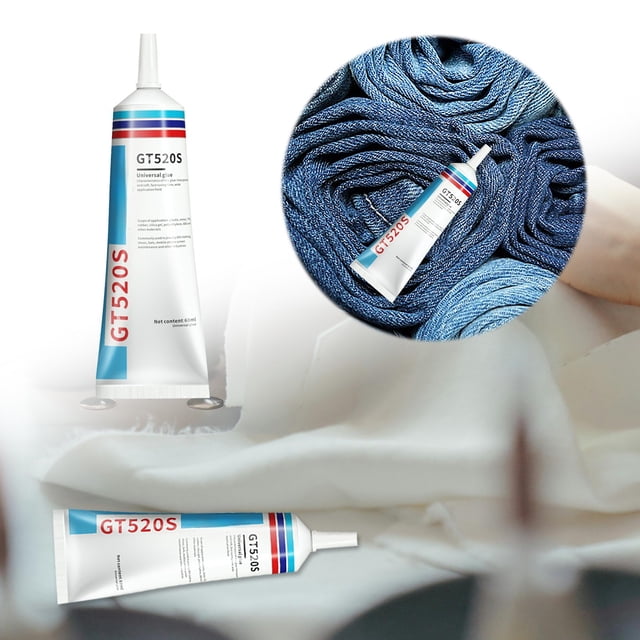 Mighty Mend It Colle pour Tissu Forte Lavable Liquide pour Vêtements et Patch 60ml