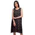 thumbnail image 1 of Moomaya Cotton A-Line Sleepwear For Ladies Round Neck Button Placket Nightdress, 1 of 6