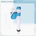 thumbnail image 5 of Universal Fill Valve Toilet Tank Replacement, Adjustable Height Quiet Fill Toilet Part with Float Ball, Anti Siphon Design Water Inlet Valve, Quick Installation Kit, 5 of 5