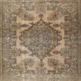thumbnail image 1 of Ahgly Company Tapis d'Intérieur Carré Traditionnel Brun Persan, 8' Carré, 1 of 6