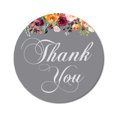 thumbnail image 1 of Darling Souvenir 45 Pcs Gray Round Floral & Anchor Thank You Stickers DIY Envelope Seals-1.6 Inches, 1 of 4