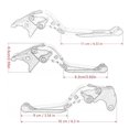 thumbnail image 2 of Levier de Frein d'Embrayage Ajustable Compatible avec CFMOTO 800NK 2023, 2 of 13