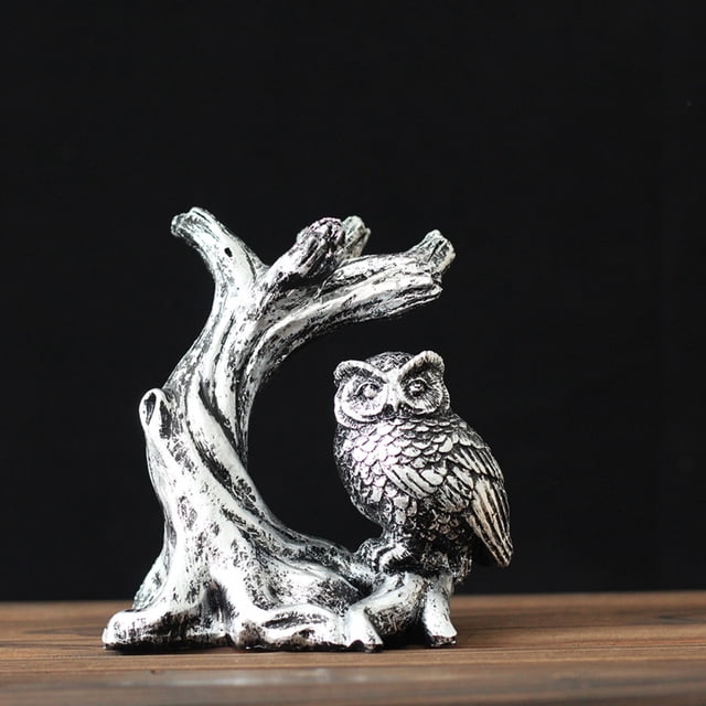 WHEANG Halloween Owl Holder Decor Available In 2 Colors Bronze And Silver