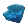 thumbnail image 3 of Siruishop Inflatable Chair Lazy Sofa Furniture Inflatable Sofa for Beach Camping Patio Blue, 3 of 8