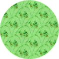 thumbnail image 1 of Ahgly Tapis Rond Lavable en Machine Intérieur Transitionnel Vert Émeraude, 5 Pieds Rond, 1 of 7