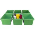 thumbnail image 4 of Storex 5.5 Gallon (21L) Classroom Storage Bin, Green, 6-Pack, 4 of 9