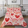 thumbnail image 1 of Erosebridal Love Heart Coverlet Set Twin, Cartoon Rainbow Bedding Set, Childs 2-Piece, 1 of 5